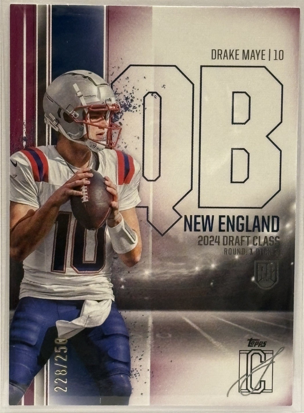 🇺🇸🔥 2024 Topps Signature Class - Rookies Drake Maye #152 Magenta 228/250 (RC)