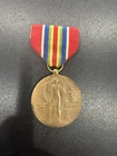 Vintage Authentic U.S. WWII VICTORY MEDAL Full Size with Ribbon USA Military