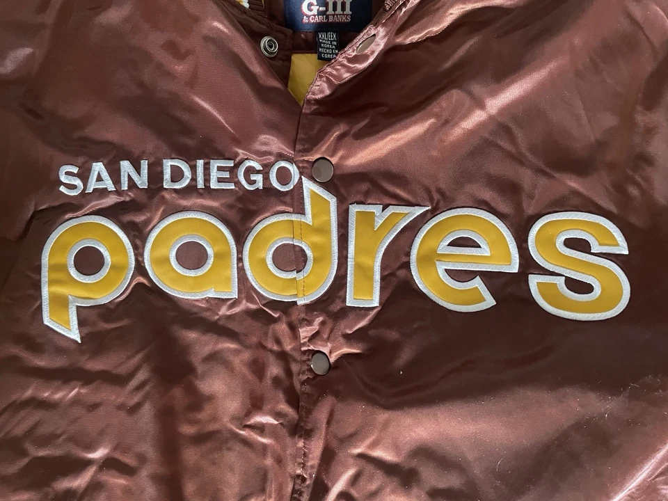 Chaqueta acolchada vintage rara G-III de Carl Banks Padres de San Diego (2XL) Foto 3 de 4