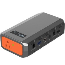 23400mAh 86.58Wh Portable Laptop Phone Charger Power Bank w/ AC Outlet Grey