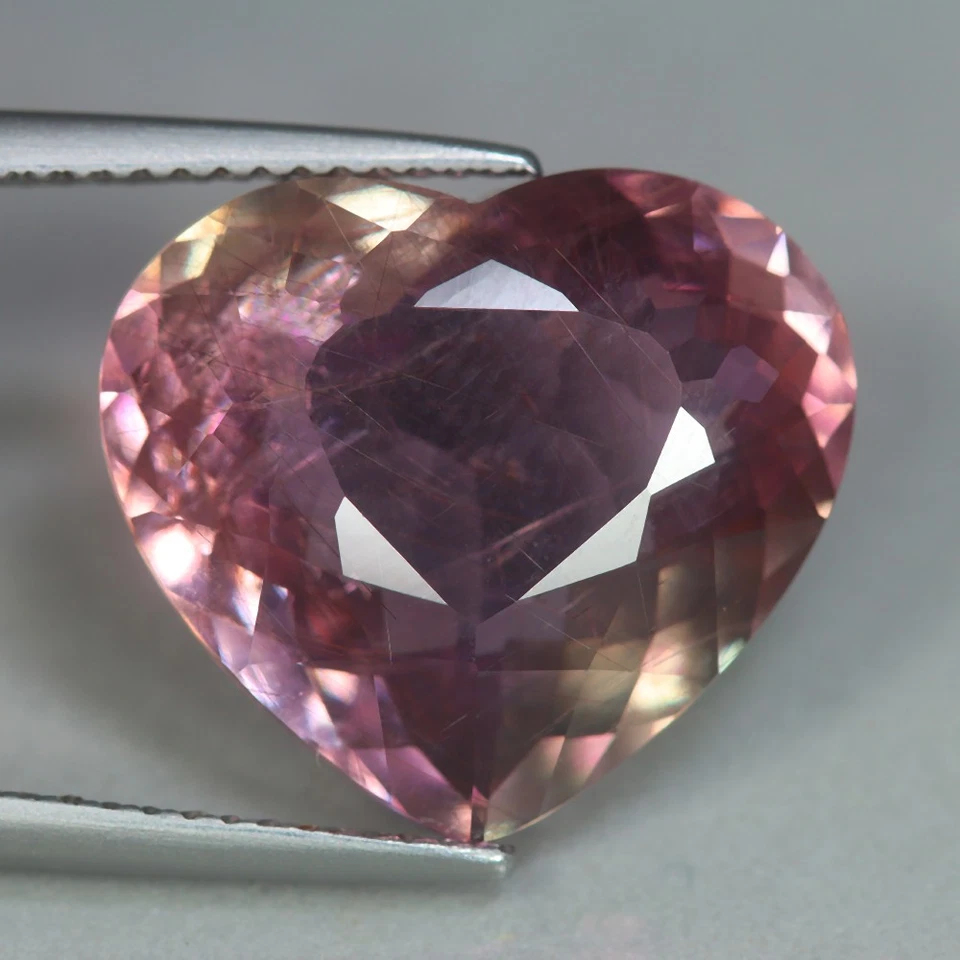 12,16 quilates_piedras preciosas antiguas_pavo 100 % natural sin calentar raro diáspora rosa Foto 2 de 4