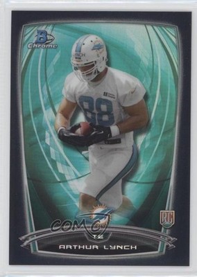 2014 Bowman Chrome Black Refractor 93/299 Arthur Lynch #116 Rookie RC 1u6
