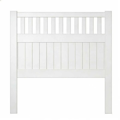ALEKO Privacy Fence Denver Vinyl Full  Panel 6x4 FT White