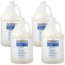 Ginger Lily Farms ZeroDerm Advanced Therapy Body Wash Pack of 4 Gallon Refill