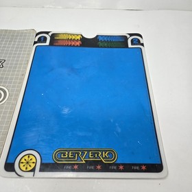 BERZERK Vectrex Berzerk Authentic Manual And Overlay