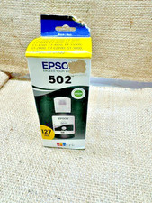 Epson 502 Black EcoTank Ink Bottle-127ml, Genuine OEM for Inkjet Exp 2/27
