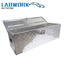 49"x15"x15" Aluminum Trailer Tongue Tool Box Truck Bed Pickup Storage Toolbox