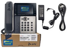 Poly Edge E500 IP Phone w/PSU 2200-87855-001 Brand New, 1 Year Warranty