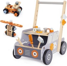 Lauflernwagen Holz Werkzeugbank Kinder Spielzeug Baby Laufhilfe Montessori
