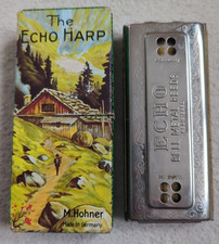 M.Hohner The Echo Harp Harmonica 54/64 M2 C/G Boxed - Used Condition