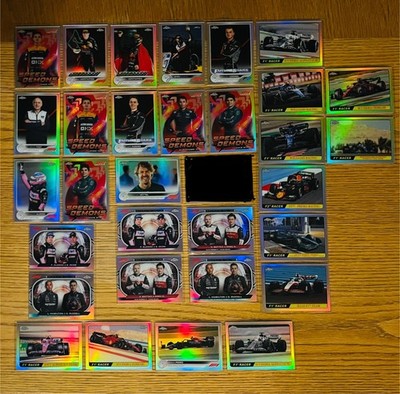 2022 Topps Chrome Formula 1 (31) Card Lot - Refractors, Inserts - Lewis Hamilton