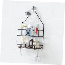 Shower Caddy over Shower Head Hanging Bathroom Caddy for Bathroom Bronze