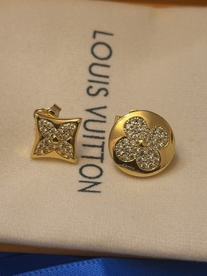 Louis Vuitton Ohrstecker Monogram Blume Strass