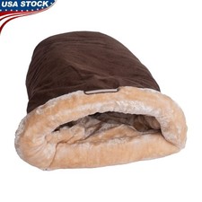 Cozy Cat Bed Warm Faux Suede Faux Fur Machine Washable Portable Pet Bed New