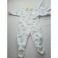 Vintage Carters Romper Infant 12 Months Ducks USA Made Fleece Sleeper