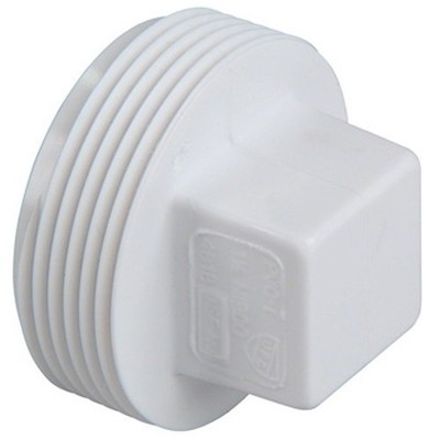 FITTINGS 4818 Plug 3'' PVC DWV MNPT 140 F Temp SCH 40/STD