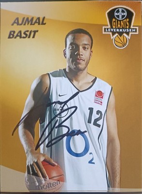 Autogrammkarte Ajmal Basit Bayer Giants Leverkusen