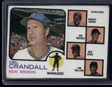 1973 Topps #646 Del Crandall Harvey Kuenn Joe Nossek Bob Shaw Jim Walton