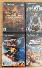 Sony Playstation 2 PS2 6x Game LOT *TESTED* (CIB) Tomb Raider SSX Syphon Filter
