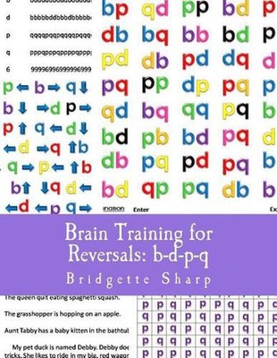 Brain Training for Reversals: b-d-p-q by Bridgette Sharp (English) Paperback Boo
