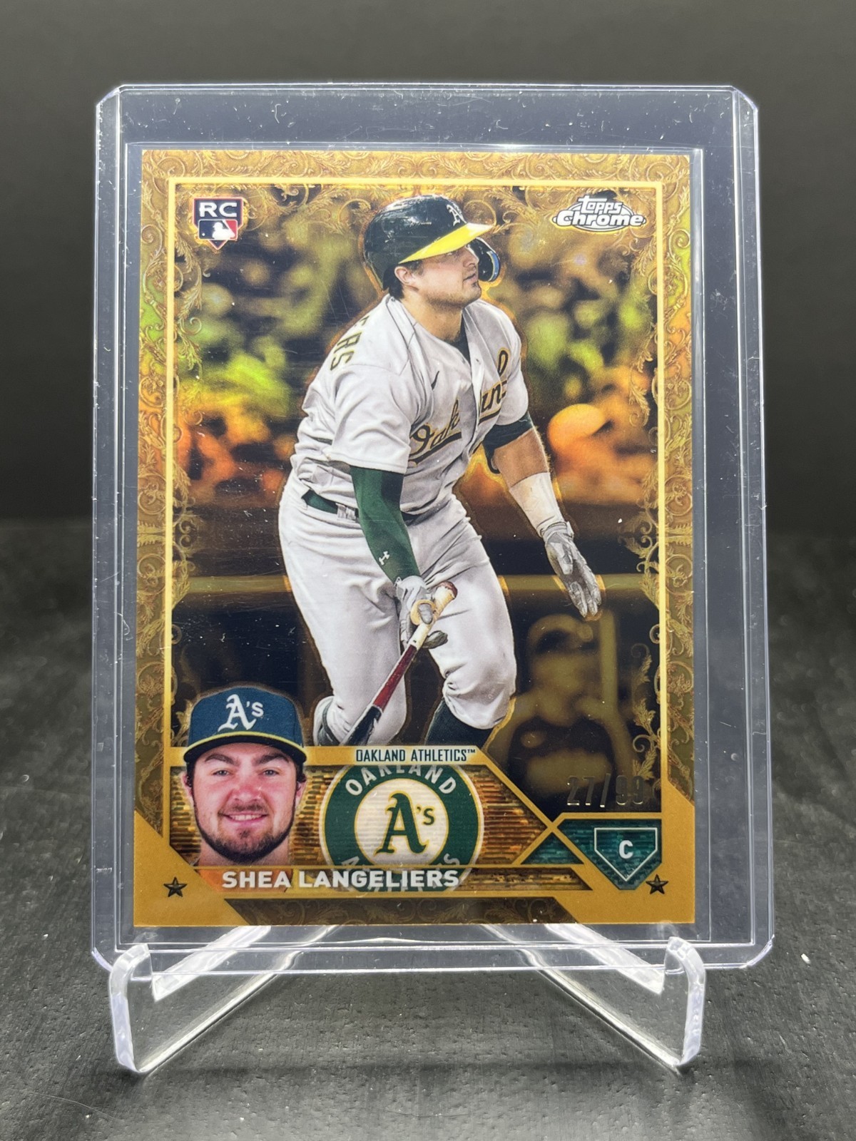 2023 Topps Gilded Collection Baseball Shea Langeliers RC Rookie 27/99 #74