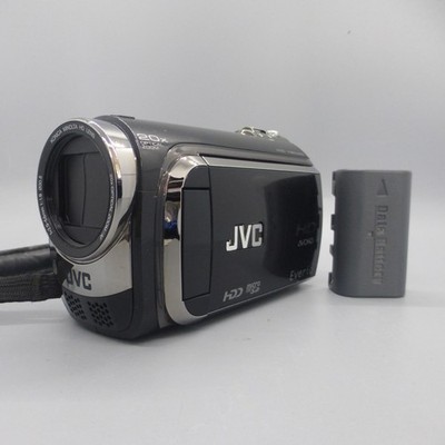 JVC Everio GZ-HD320BEK Handheld HD HDD Camcorder Black Tested Full Working Set
