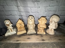 Vintage Lot Of 5 R&W Berries Whimsical Statuettes 1970's Made In USA