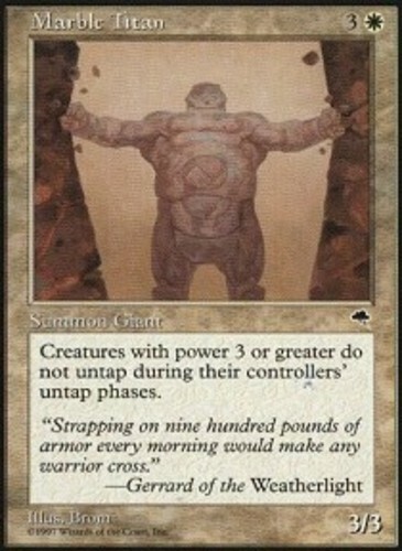 Korean Marble Titan ~ Moderately Played Tempest Foreign Stock Image MTG Magic Ul - Picture 1 of 1