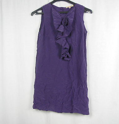 Robe Bel Air Taille 1 En 100% Soie – Couleur Violette, Occasion En Très Bon état
