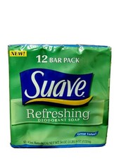 Suave Refreshing Deodorant Soap 12 pack Sealed Discontinued Vintage