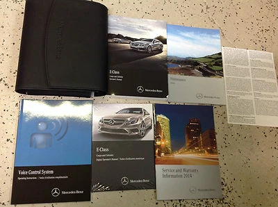 2014 Mercedes Benz E Class Coupe & Cabriolet Dueños Operador Manual Juego OEM - Imagen 1 de 3