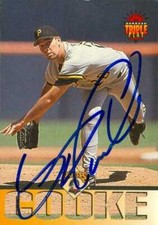 Steve Cooke autographed Baseball Card (Pirates) 1994 Donruss Triple Play #182