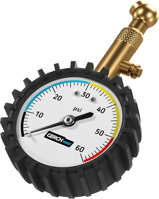 #ad #ad Tire Pressure Gauge For Cars Large Dial Numbers amp; 360 Swivel Chuck Accurate Air $15.50