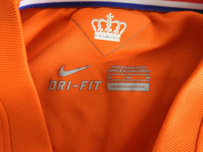 Netherlands World Cup 2014 Home Jersey Nike Orange Shirt #95 Size