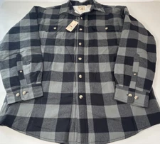 Red Head Sherpa Lined Shirt/Jacket Men's Long Sleeve Size Large