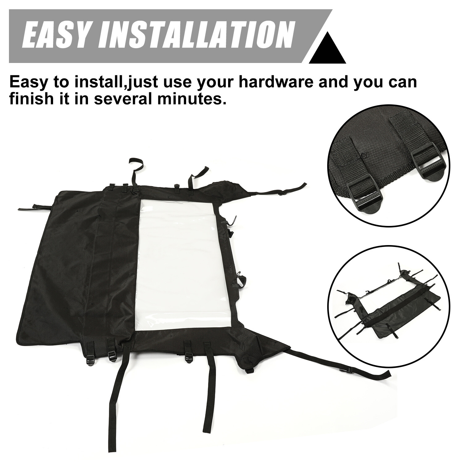 Soft Rear Windshield For Polaris RZR 900/1000 Turbo 2014-2021 Back Window