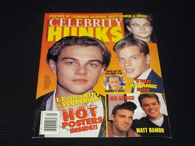 VOL 1 #5 CELEBRITY HUNKS MAGAZINE - LEONARDO DICAPRIO FRONT COVER - E 16920