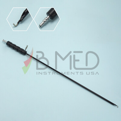 OR Grade Laparoscopic Monopolar Electrode L Hook 4mm With Suction Laparoscopy 