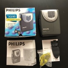 Walkman vintage PHILIPS AQ6483 3 band graphic equalizer en boite comme neuf