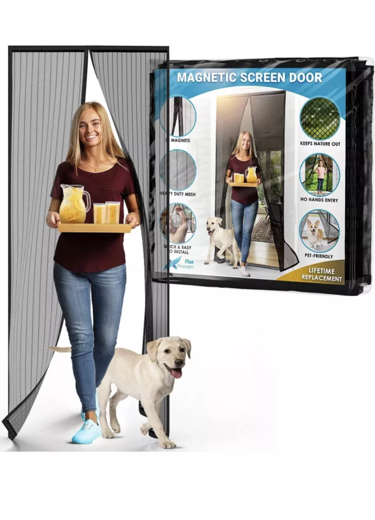 The Original Magnetic Screen Door Easy Install Self Closing