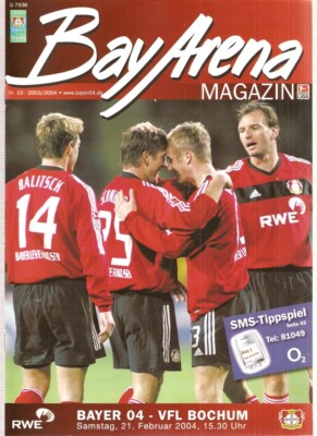 Stadionzeitung 2003/2004 Bayer Leverkusen - VfL Bochum