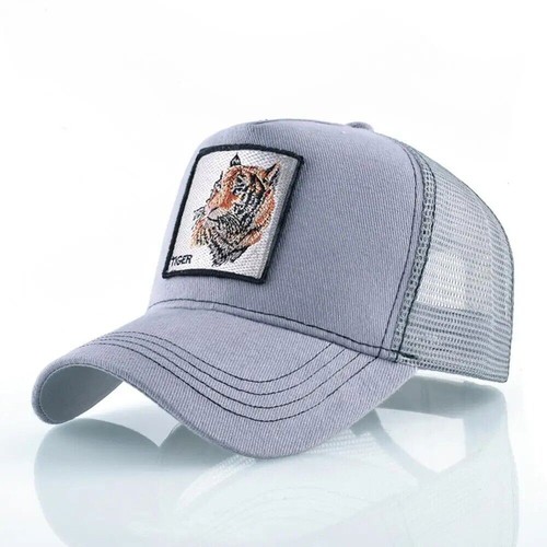 Gorras de béisbol unisex bordadas de animales - Sombrero de hip hop con cierre a presión, transpirable de verano - Imagen 58 de 94