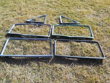 55-57 Chevy 4 Door Sedan  Front/Rear/Corner Window Interior Mdgs. Set of 6 L&R