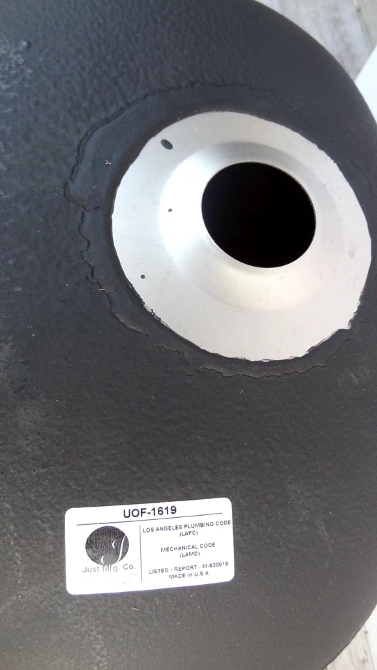 Just ManufacturingUOF1619 Lavatory 椭圆形下装水槽 18 号 14 x 17-1/2 英寸 — 第 4/4 张图片