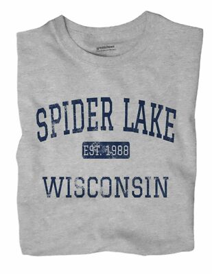 Spider Lake Wisconsin WI T-Shirt EST
