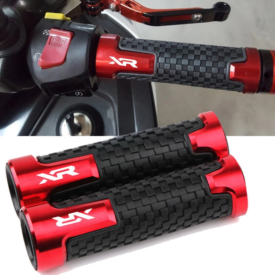 Red Grip Handlebar Balanced Plug slider Bar End Weights Cap Cover For Honda XR - Imagem 2 de 4