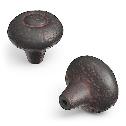 Hickory Hardware Pack Solid Core Kitchen Cabinet 1-1/2 Inch Knob 1 Rustic Iron - Bild 1 von 6