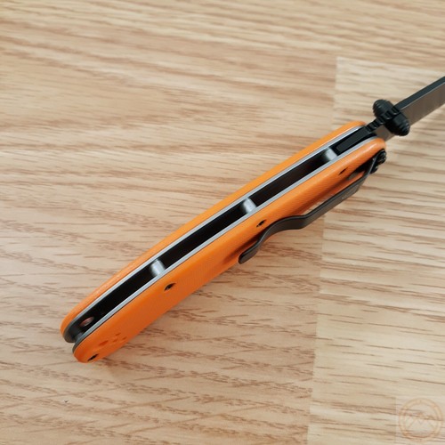 Ontario RAT II Linerlock Folding Knife 3" AUS-8 Steel Blade Orange G10 Handle - Picture 7 of 12