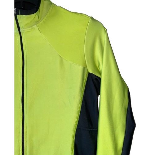 Canari Womens Cycling Jacket small Full Zip Neon Black - Picture 9 of 9