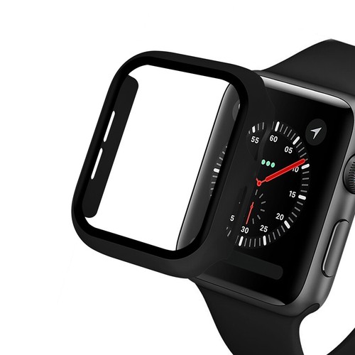 Temper Glass Case For Apple Watch Ultra2 Ultra 9 8 7 6 5 SE Hard Cover Full Body - Picture 4 of 19